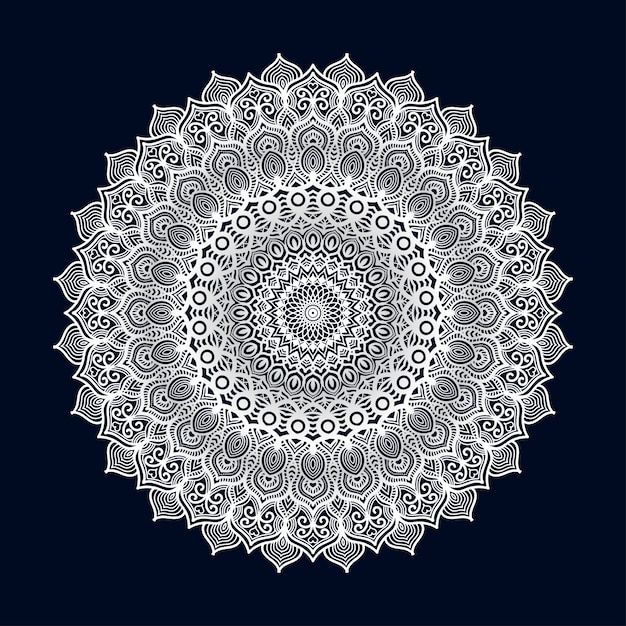 Luxury mandala art with arabesque