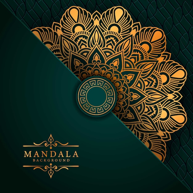 Luxury mandala art with background arabic islamic east style