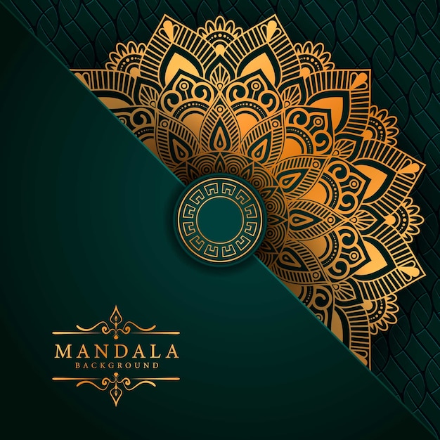 Luxury mandala art with background arabic islamic east style