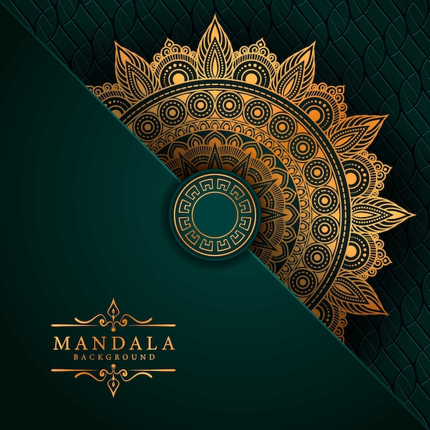 Luxury mandala art with background arabic islamic east style