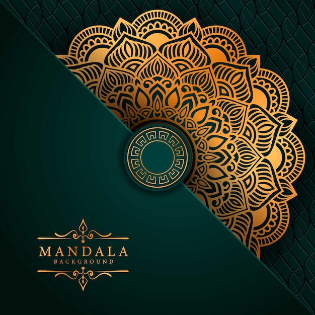 Vector luxury mandala art with background arabic islamic east style