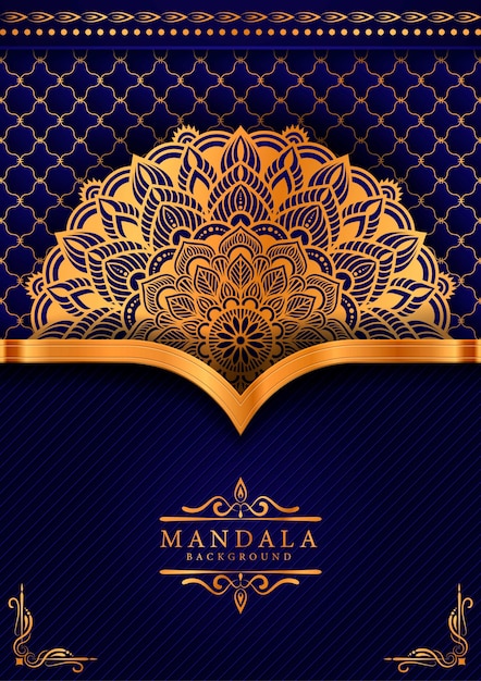 Luxury mandala art with background arabic islamic style