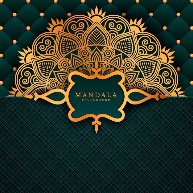 Luxury mandala art with background arabic