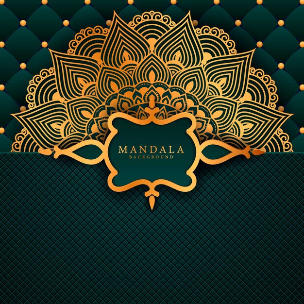 Luxury mandala art with background arabic