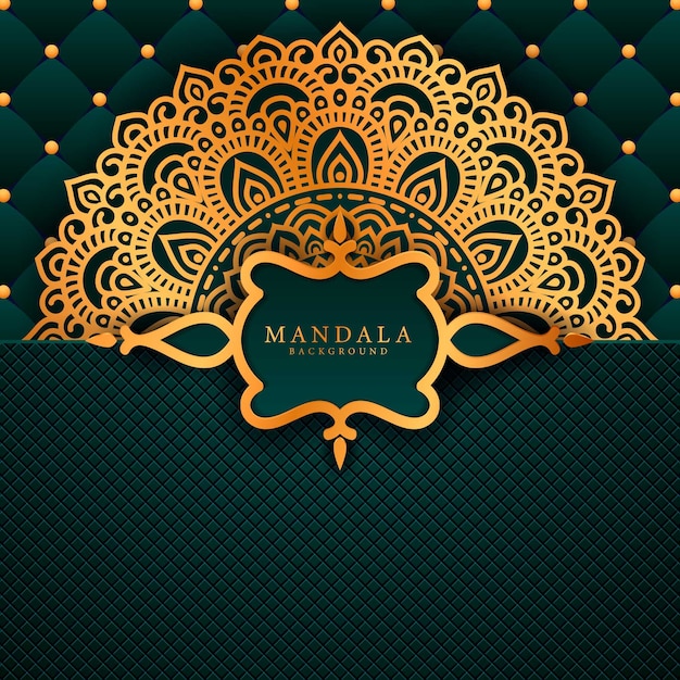 Luxury mandala art with background arabic