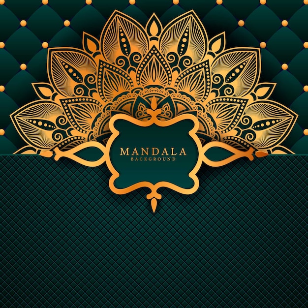 Luxury mandala art with background arabic