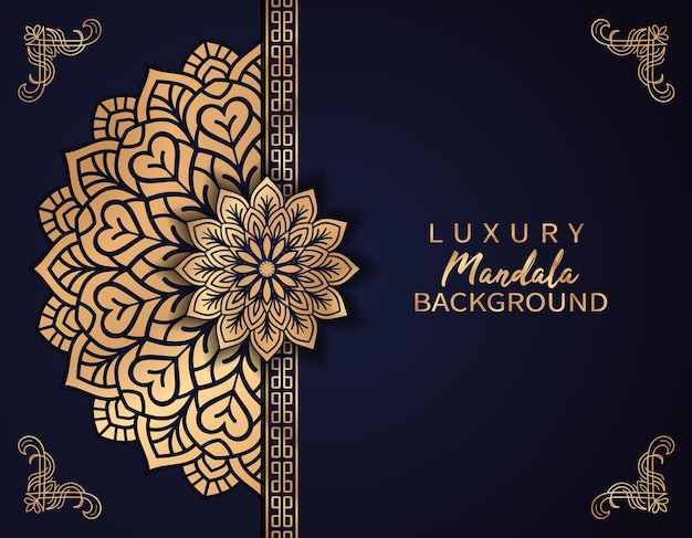 Luxury mandala background arabesque style design template