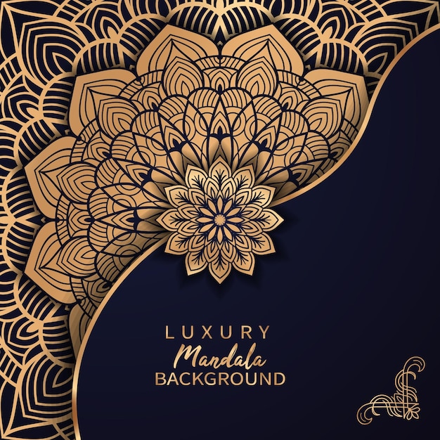 Luxury mandala background arabesque style design template