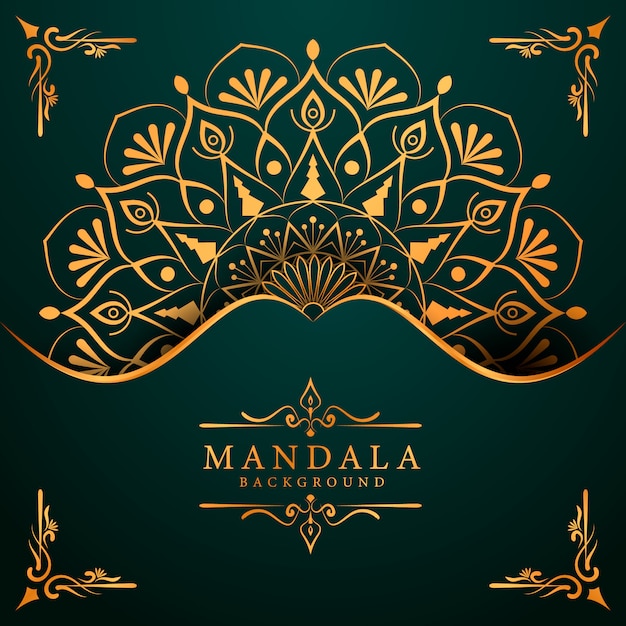 Luxury mandala background for book cover wedding invitation