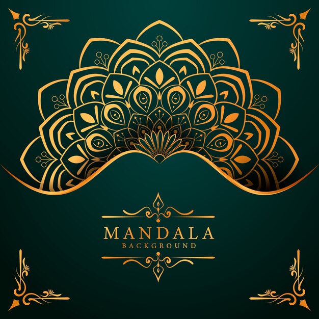 Luxury mandala background for book cover wedding invitation