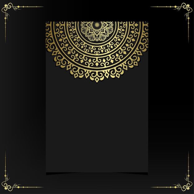 Vector luxury mandala background for book cover,wedding invitation