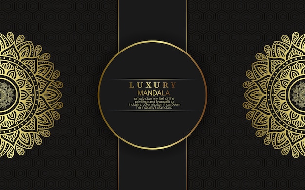 Luxury mandala background for book cover