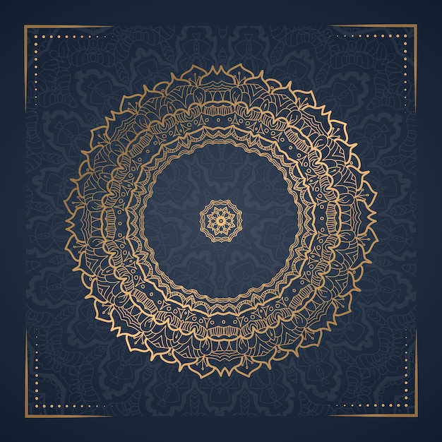 Vector luxury mandala background for book cover