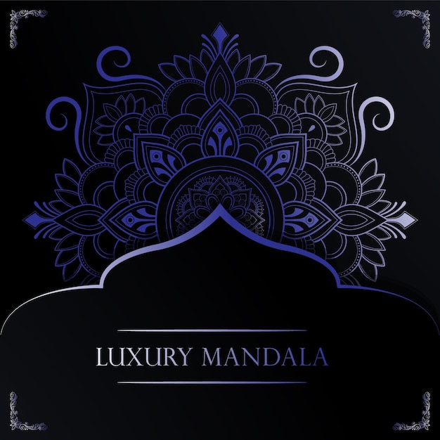 Vector luxury mandala background concept