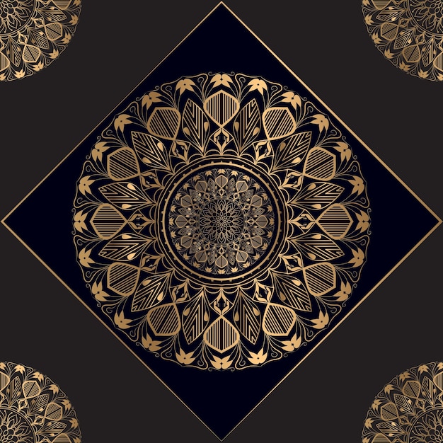 Роскошный фон мандалы декоративный фон с элегантным дизайном мандалы Luxury Mandala