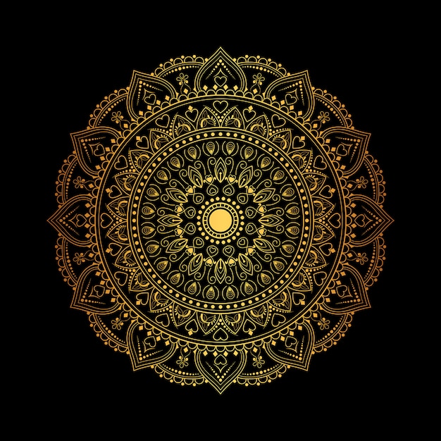 Luxury mandala background, decorative background with an elegant mandala .