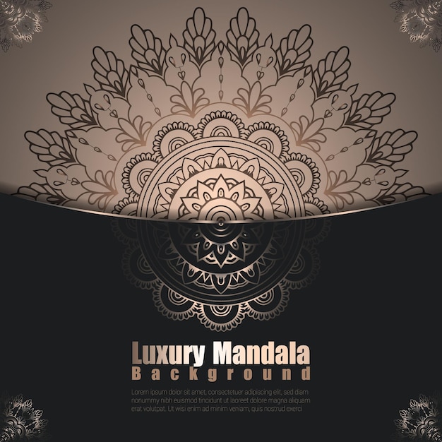 Luxury mandala background design premium EPS