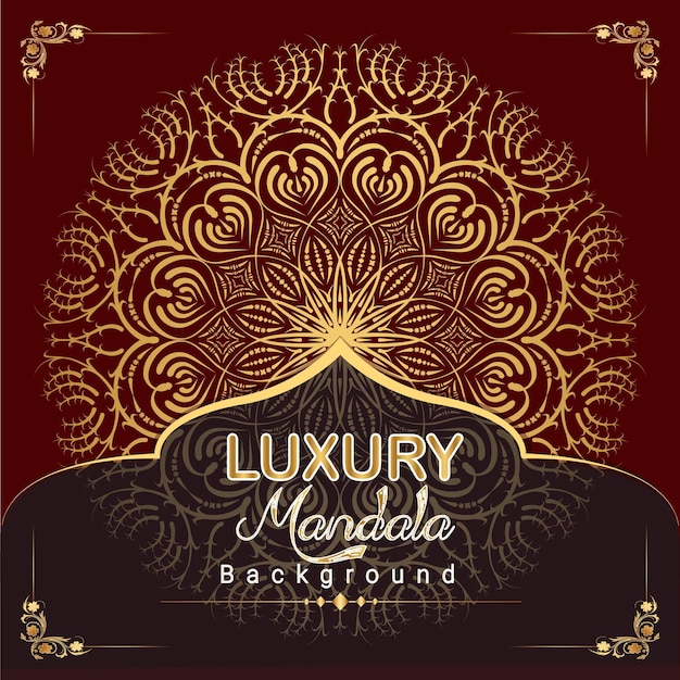 Luxury mandala background design template