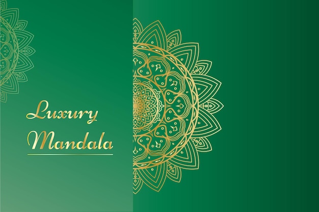 Luxury MANDALA Background Design with Golden color