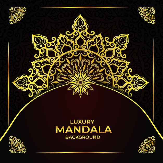 Vector luxury mandala background design