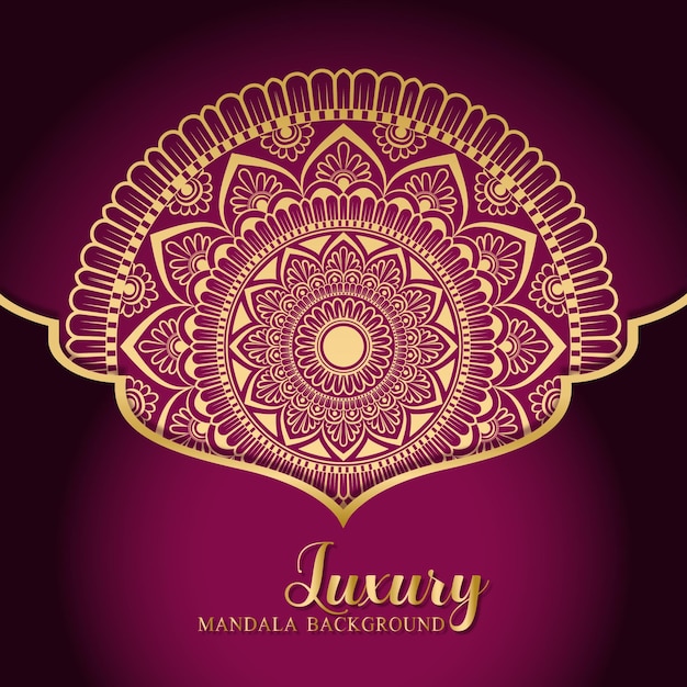 Vector luxury mandala background design