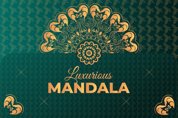 Vector luxury mandala background design