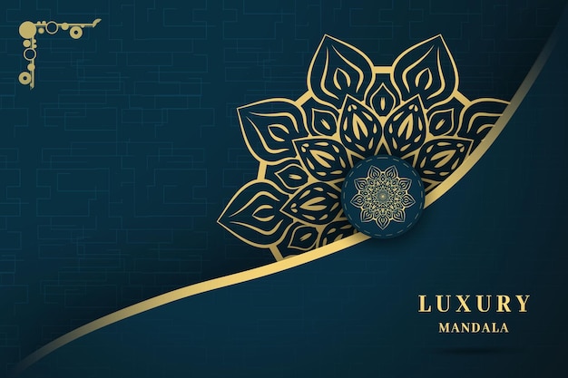 Lusso mandala sfondo motivi floreali vettore modello sfondo creativo elegante islamico