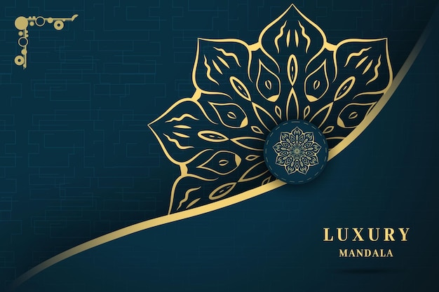 Lusso mandala sfondo motivi floreali vettore modello sfondo creativo elegante islamico