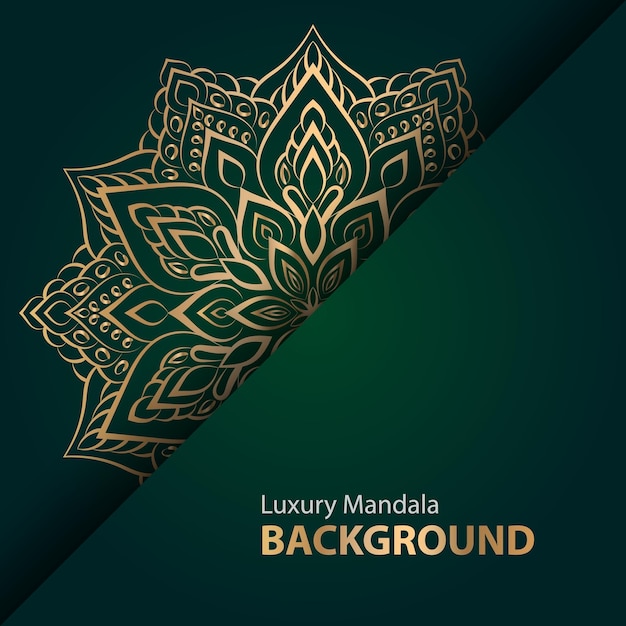 Luxury Mandala Background In Golden Color For Invitation And Other Use.