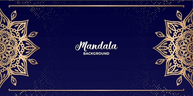 Luxury mandala background landscape