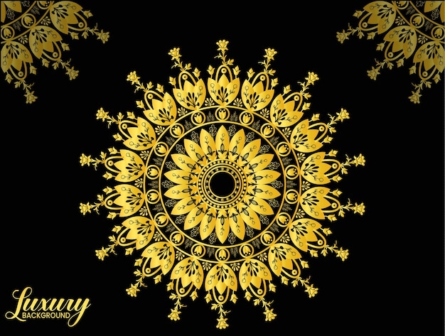 Luxury Mandala Background and Mandala Gold