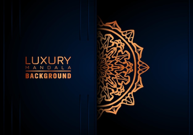 Vector luxury mandala background ornamental arabesque style