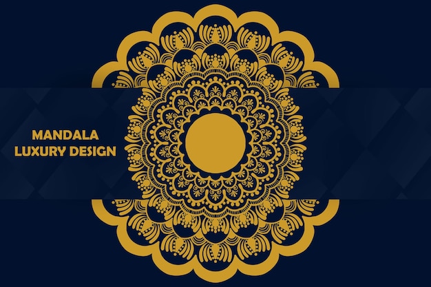 Luxury mandala background premium vector