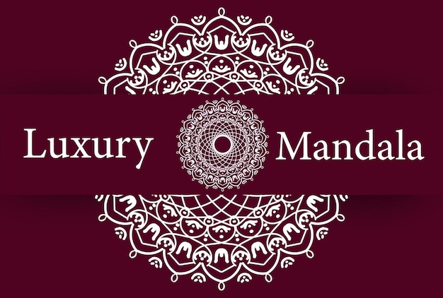 Luxury mandala background premium vector