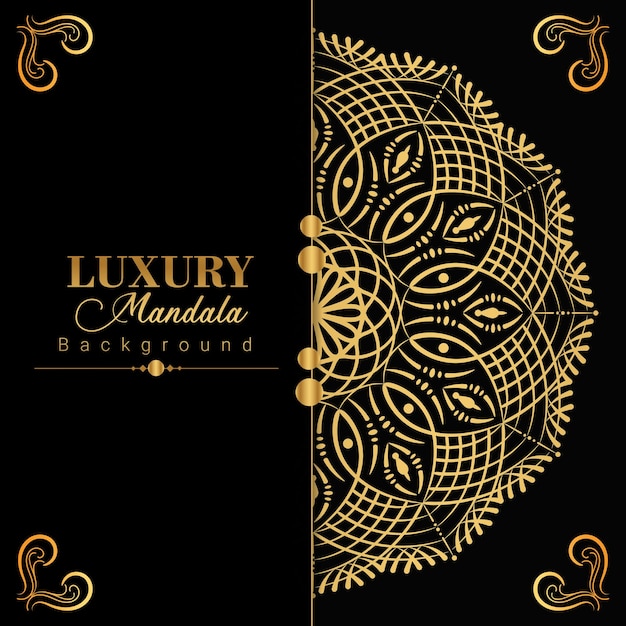 Luxury mandala background template