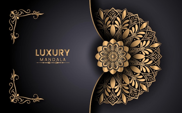 Luxury Mandala background vector in islamic style design Premium Vector