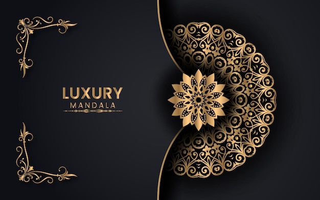 Luxury Mandala background vector in islamic style design Premium Vector