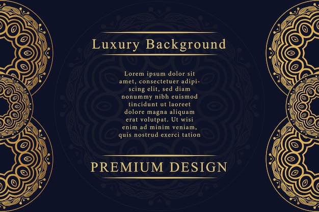 Luxury Mandala Background and Vector Pattern Design