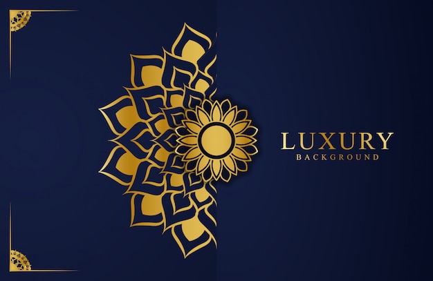 Luxury mandala background with golden arabesque arabic islamic style