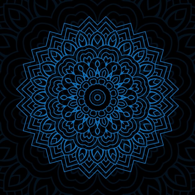 Vector luxury mandala background with golden arabesque decoration arabic islamic east style