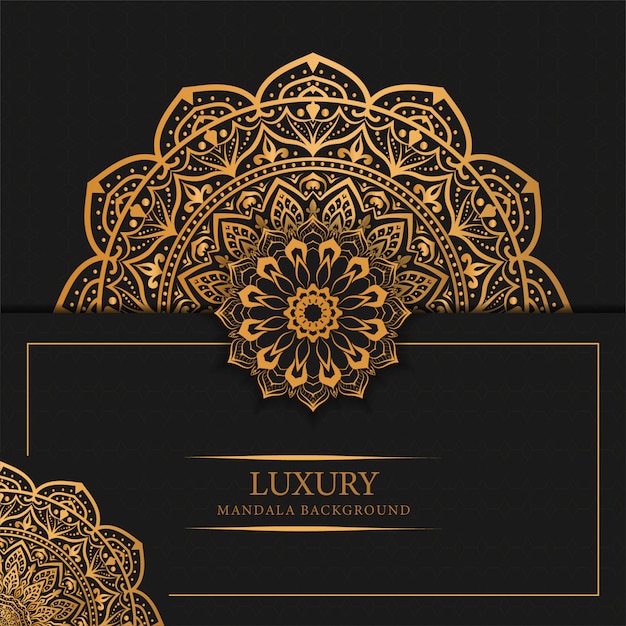 Luxury mandala background with golden arabesque pattern arabic islamic design