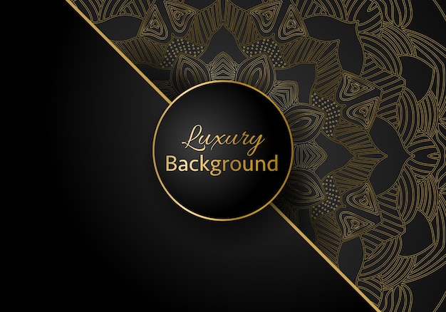 Luxury mandala background with golden arabesque pattern Arabic Islamic east style Ramadan design