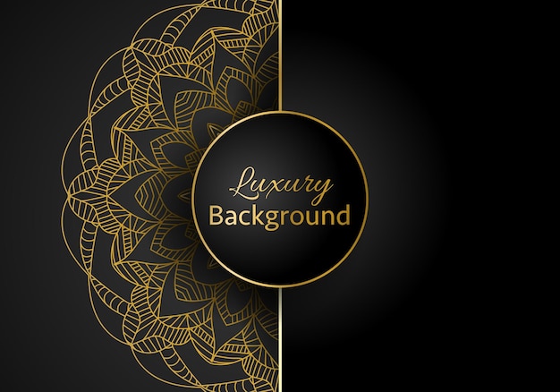 Luxury mandala background with golden arabesque pattern Arabic Islamic east style Ramadan design