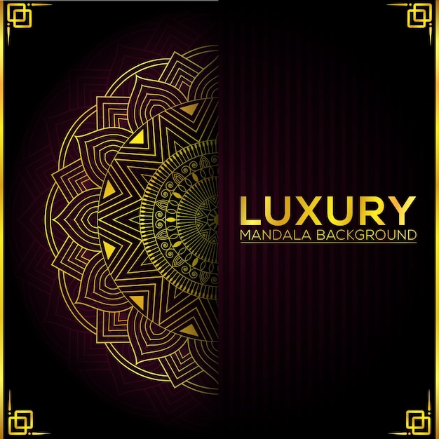 Luxury mandala background with golden arabesque pattern Arabic Islamic east style