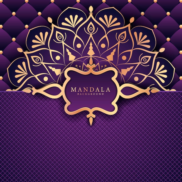 Luxury mandala background with golden arabesque pattern arabic islamic east style