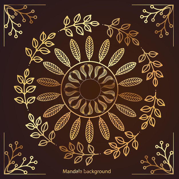 Luxury mandala background with golden arabesque pattern Arabic Islamic east style