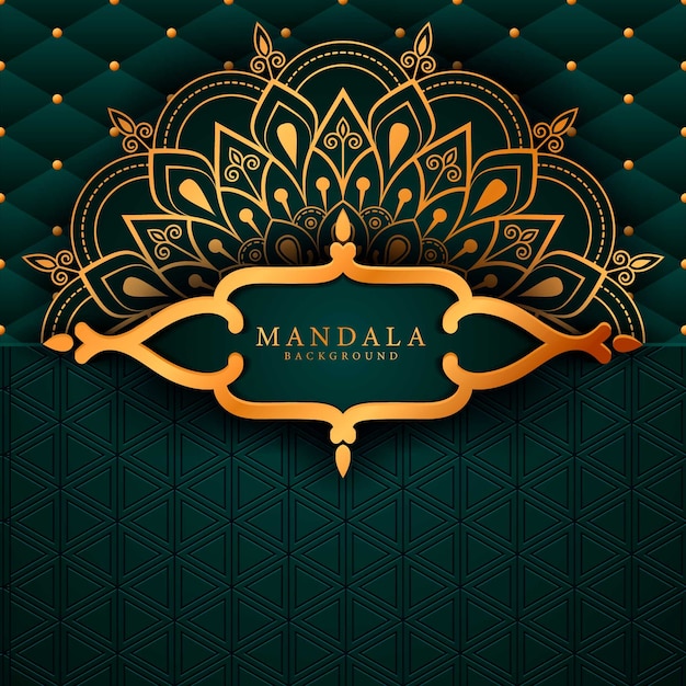 Luxury mandala background with golden arabesque pattern arabic islamic style