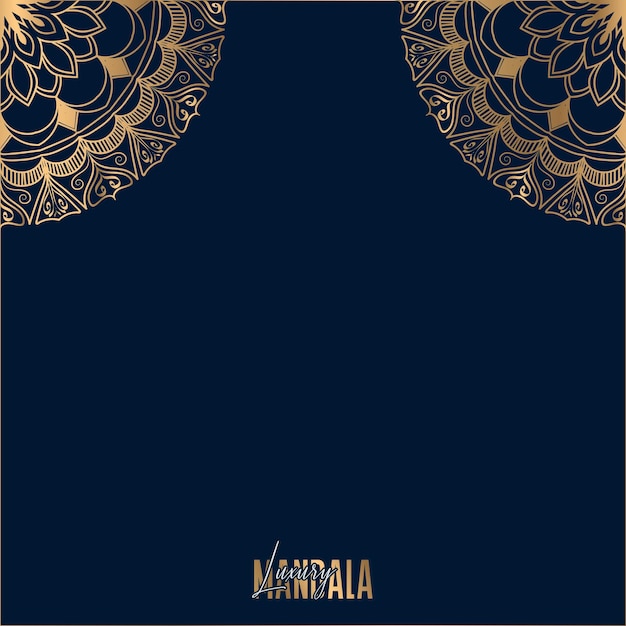 Luxury mandala background with golden arabesque pattern east styledecorative mandala