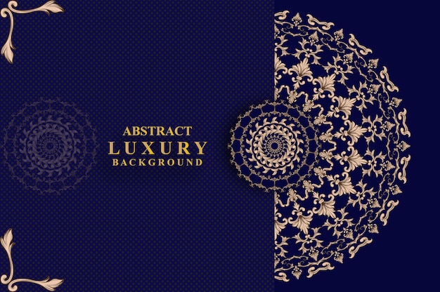 Luxury mandala background with golden Arabesque pattern style Decorative mandala for print cover