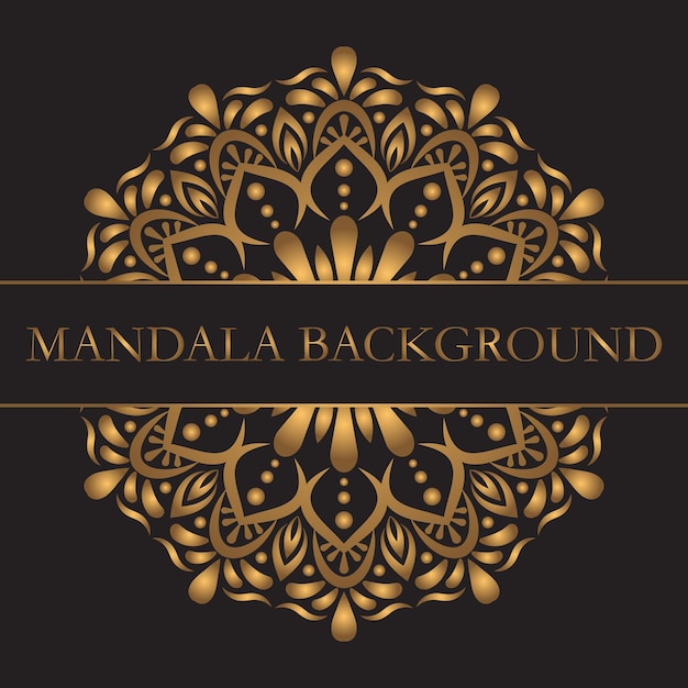Luxury mandala background with golden arabesque pattern vector design